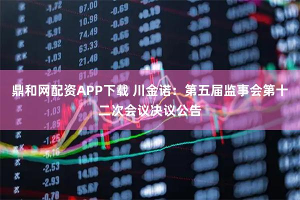 鼎和网配资APP下载 川金诺：第五届监事会第十二次会议决议公告